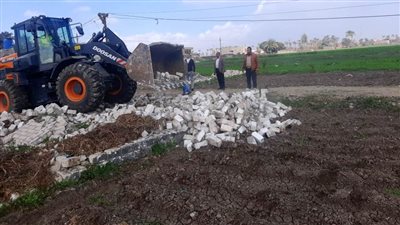 إزالة 211 تعديا في الموجة 22 لإزالة التعديات ببني سويف 