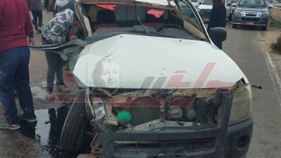 إصابة 6 أشخاص في حادث الطريق الدولي الساحلي بكفر الشيخ