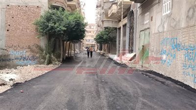 الانتهاء من وضع طبقة الاسفلت النهائية بدسوق