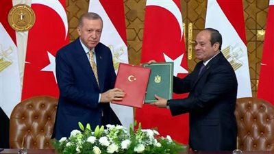 عاجل.. الرئيس السيسي ونظيره التركي يوقعان اتفاقيات تعاون مشتركة