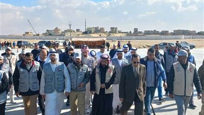 محافظ شمال سيناء يستقبل سفينة مساعدات إماراتية لصالح قطاع غزة