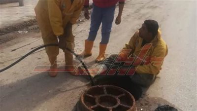 صيانة شبكات صفايات الأمطار والصرف الصحي بكفر الشيخ 