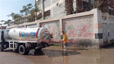 تعامل فوري ورفع مخلفات الأمطار بكفر الشيخ