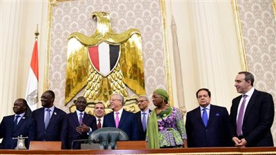 رئيس مجلس النواب يستقبل رئيس الجمعية الوطنية لجمهورية كوت ديفوار