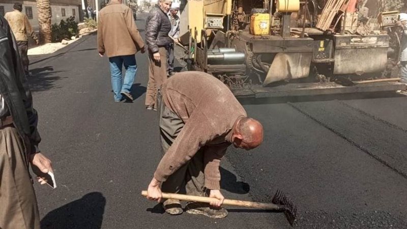 رصف شوارع الخطة الاستثمارية