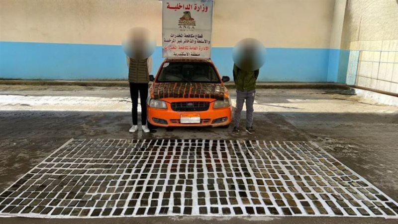 المضبوطات والمتهمين