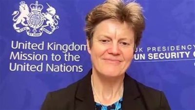 سفيرة بريطانيا بمجلس الأمن: الفلسطينيون يواجهون أزمة مُدمرة