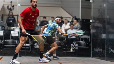 تأهل علي فرج ومازن هشام لاعبي دجلة لربع نهائي بطولة شيكاغو للإسكواش