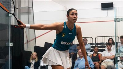 تأهل لاعبة دجلة هانيا الحمامي إلى الدور ربع النهائي لبطولة شيكاغو للإسكواش