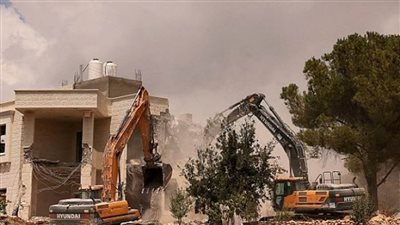  الاحتلال يهدم منزلين في الولجة شمال غرب بيت لحم