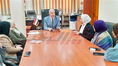 وكيل وزارة الشباب والرياضة يلتقي وفد وحدة مناهضة العنف ضد المرأة بجامعة كفر الشيخ
