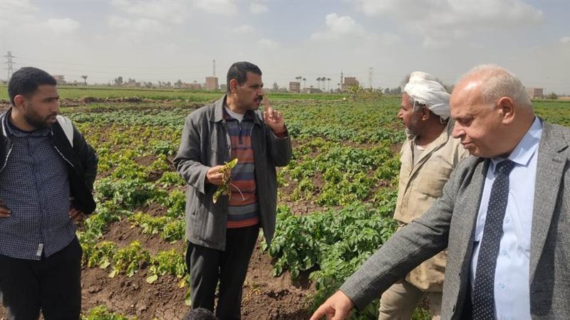 جانب من متابعة الزراعة