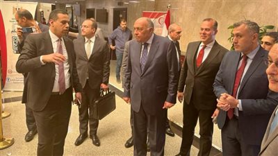 شكري يزور مقر السفارة والقنصلية المصرية بالرياض ويتفقد سير العمل