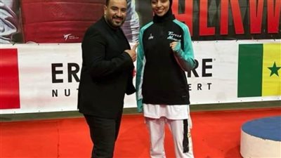 آية محمد لاعبة منتخب مصر للتايكوندو تستعد لبطولة الألعاب الإفريقية
