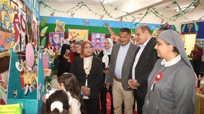 معرض الأنشطة التربوية ضمن فعاليات عيد بني سويف القومي