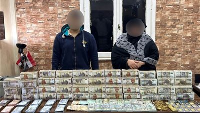 ضبط سيدة ونجلها يتاجران بالنقد الأجنبى وبحوزتهما عملات أجنبية ومحلية بـ27 مليون جنيه