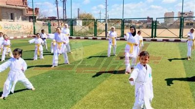 شباب كفر الشيخ يجري اختبارات ترقي أحزمة الكاراتيه