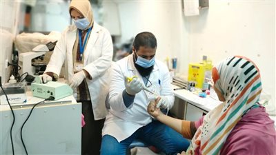 توقيع الكشف الطبي على 1588 حالة خلال قافلة طبية بقرية سرير مفتاح بمركز المنيا