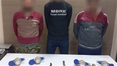 ضبط تشكيل عصابي تخصص في سرقة عدادات المياه من داخل المساكن بالغربية
