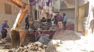 توصيل التيار الكهربائي لمحطة الصرف الصحي بفم الصعيدي بكفر الشيخ