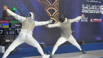 عبدالرحمن حافور يتوج بذهبية سلاح الشيش بدورة ند الشبا