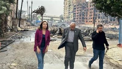 وزيرة الثقافة: حريق استوديو الأهرام في مقر الحارة الشعبية وبعيد عن البلاتوهات