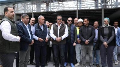 وزير الصحة يتفقد أعمال مستشفى طوخ المركزي الجديد