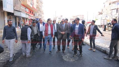 تنفيذ مشروعات الخطة الاستثمارية ورصف طرق كفر الشيخ 