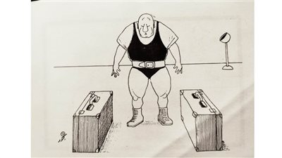 كاريكاتير رمضان .. كل يوم فنان .. الفنان عبدالرحمن عجور 