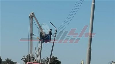 رفع كفاءة منظومة الإنارة العامة وتطوير المنظومة بكفر الشيخ 