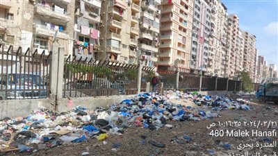 محافظة الإسكندرية : رفع جميع تراكمات القمامة داخل حرم السكك الحديدية 