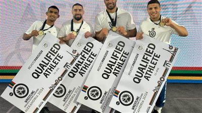 تأهل 4 مصريين إلى باريس 2024 في المصارعة الحرة ومصر تحجز 10 مقاعد بالأولمبياد 