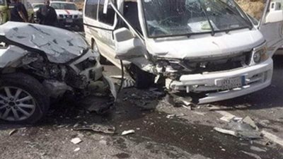 بالأسماء.. إصابة 12 شخصًا في حادث تصادم بالطريق الحر في القليوبية