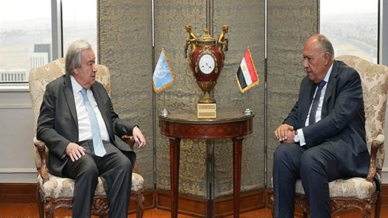 شكري يعقد جلسة مباحثات