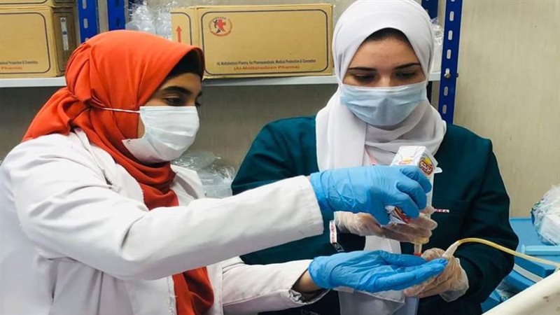 تدريب طلاب تمريض