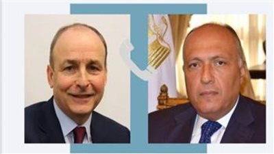 وزير الخارجية يبحث هاتفيًا مع نظيره الأيرلندي وقف إطلاق النار واحتواء الوضع الكارثي بغزة