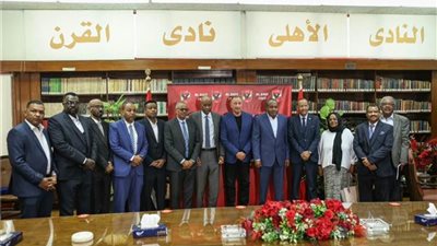 محمود الخطيب يستقبل وفد الهلال السوداني.. وتشكيل لجنة لبحث التعاون بين الناديين
