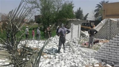 تنفيذ إزالة فورية لحالة تعدٍّ بالبناء المخالف بمركز ومدينة القصاصين الجديدة 