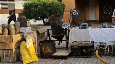 أجهزة الأمن تضبط مالك مسبك ذهب وآخر لتجارتهما بخام الذهب المستخرج بالتنقيب 