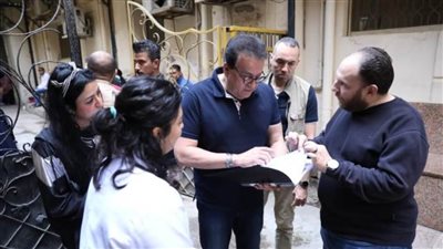 وزير الصحة يتابع خطة العيد بمستشفى ٦ أكتوبر للتأمين الصحي بالدقي