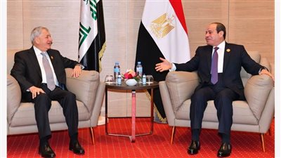 الرئيس السيسي يهنئ نظيره العراقى بعيد الفطر المبارك 