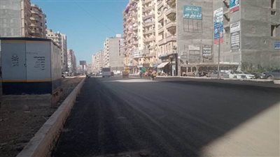 سكرتير عام البحيرة يتفقد اعمال رصف مدخل كفر الدوار