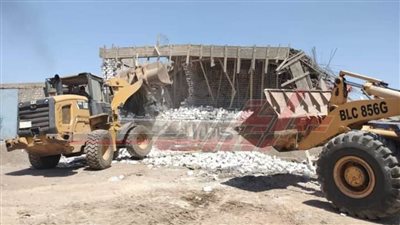 إزالة 9 حالات تعدٍ علي أملاك الدولة وبناء مخالف ببيلا في كفر الشيخ