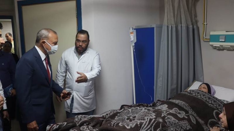 تفقد حالة المصابين