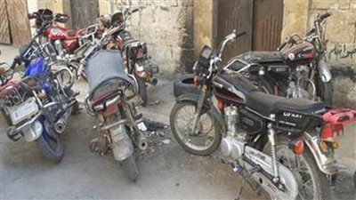 تفاصيل تداول سرقة الدراجات النارية  بالفيوم