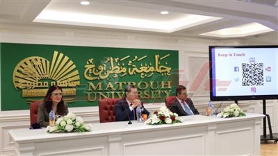 رئيس جامعة مطروح يستقبل وفد هيئة الفولبرايت بالقاهرة 