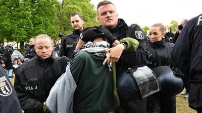 برلين تشهد مظاهرة احتجاجية ضد الحرب الإسرائيلية على غزة