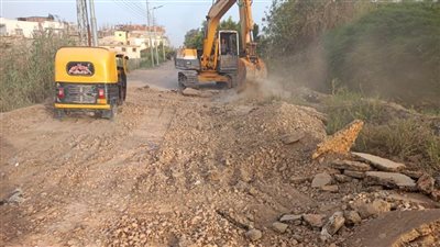 مديرية الطرق تتابع أعمال رد الشيء بمركز دمنهور بتكلفة 2 مليون و394 ألف جنيه