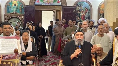   أقباط أسوان يحتفلون بأحد الشعانين وانتشار لباعة سعف النخيل بمحيط الكنائس