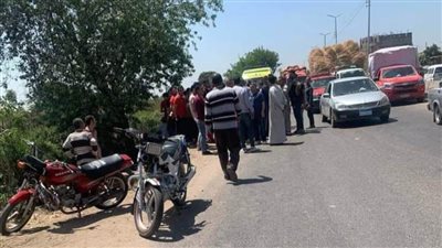 مصرع مواطن صدمته سيارة خلال عبور الطريق الزراعي أمام كفر الشوربجي بالغربية